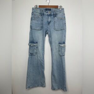 Aeropostale Mid Rise Flare Utility Size 4R Jeans